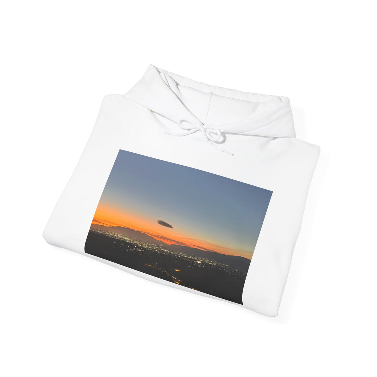 Sunset Horizon Hoodie — Scenic Evening Landscape Sweatshirt