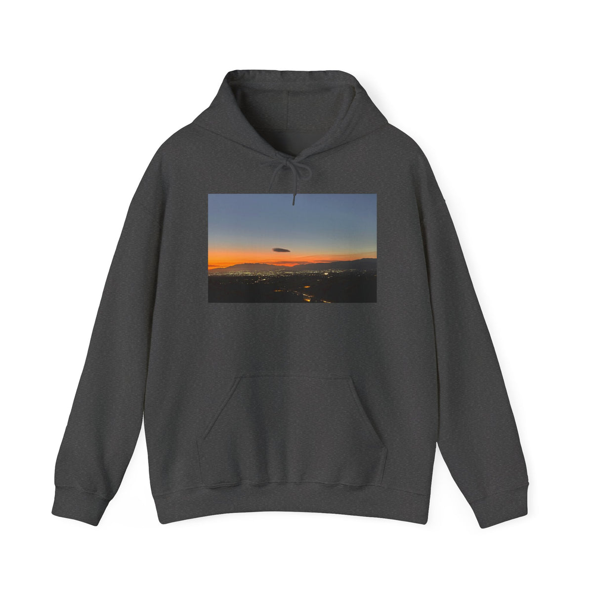 Sunset Horizon Hoodie — Scenic Evening Landscape Sweatshirt
