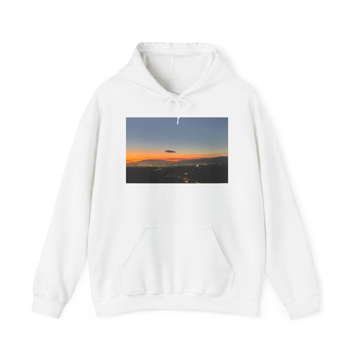 Sunset Horizon Hoodie — Scenic Evening Landscape Sweatshirt