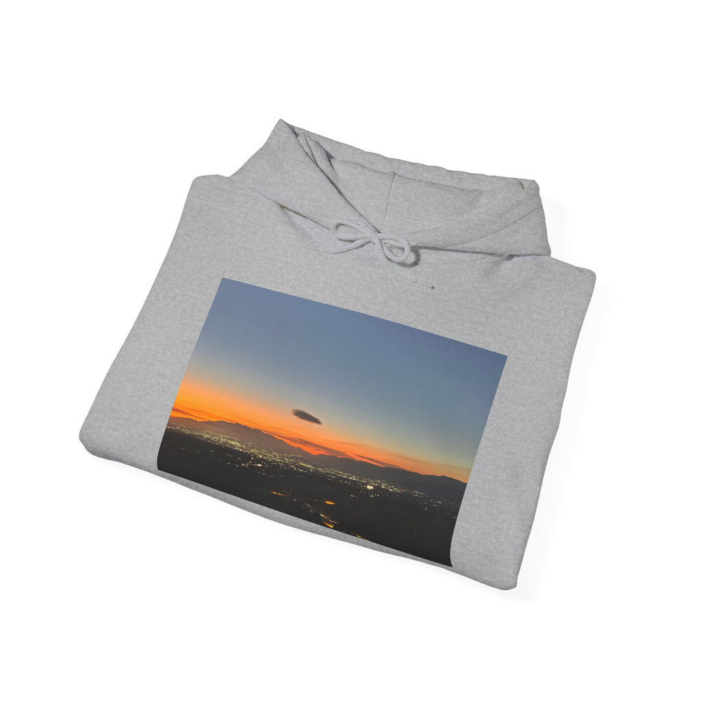 Sunset Horizon Hoodie — Scenic Evening Landscape Sweatshirt