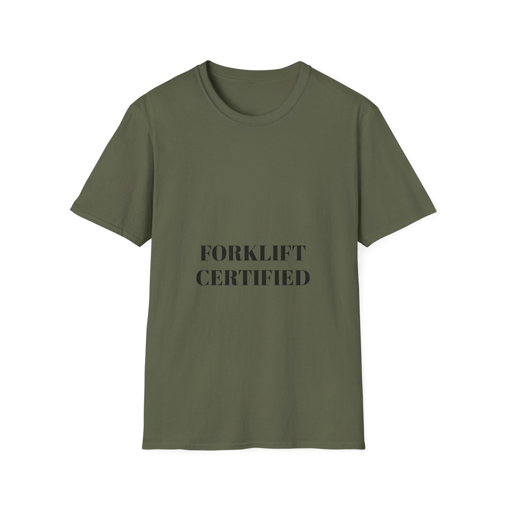 Forklift Certified T-Shirt — Industrial Worker Safety Tee