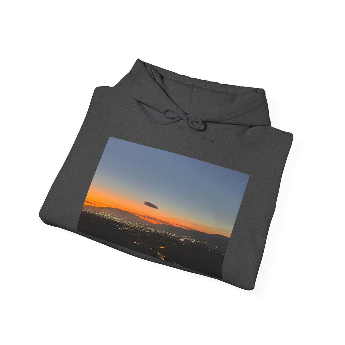 Sunset Horizon Hoodie — Scenic Evening Landscape Sweatshirt