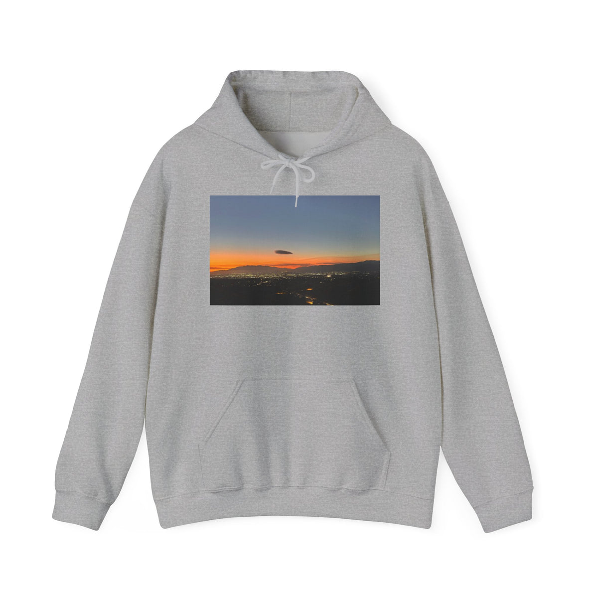 Sunset Horizon Hoodie — Scenic Evening Landscape Sweatshirt