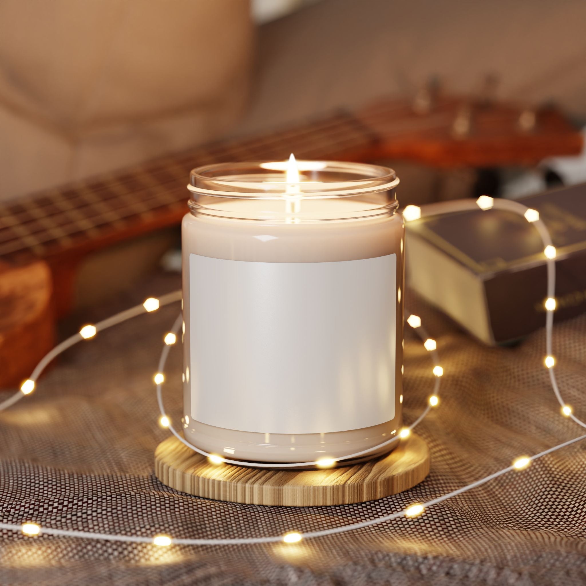 9oz Scented Soy Candle - Clean White Jar Aromatherapy Candle